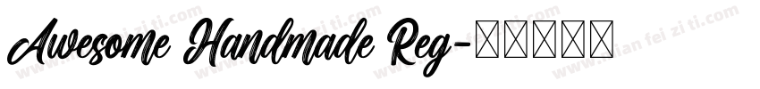 Awesome Handmade Reg字体转换